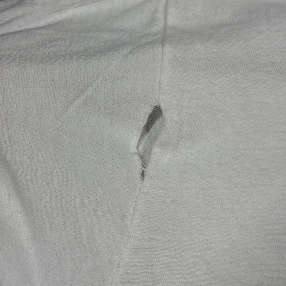 Vintage Bahama Mama Shirt Adult XL White Cat Graphic Dorsett Beach 90s REPAIR - Picture 16 of 16